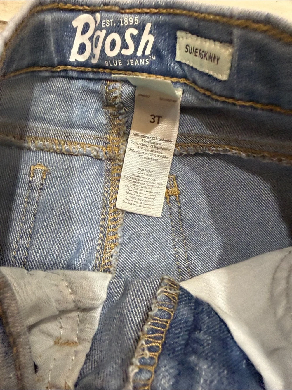 OshKosh B'gosh Medium Blue Straight-Leg Kids Jeans
